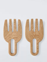 John Lewis Oak Wood Salad Hands, FSC-Certified, Natural- Buy online at McGrocer