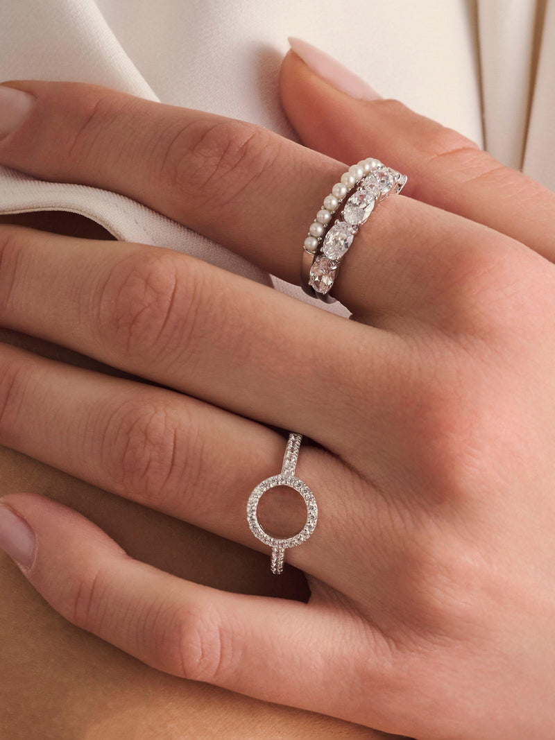 Sif Jakobs Ellera Perla freshwater pearl ring sterling silver, UK version