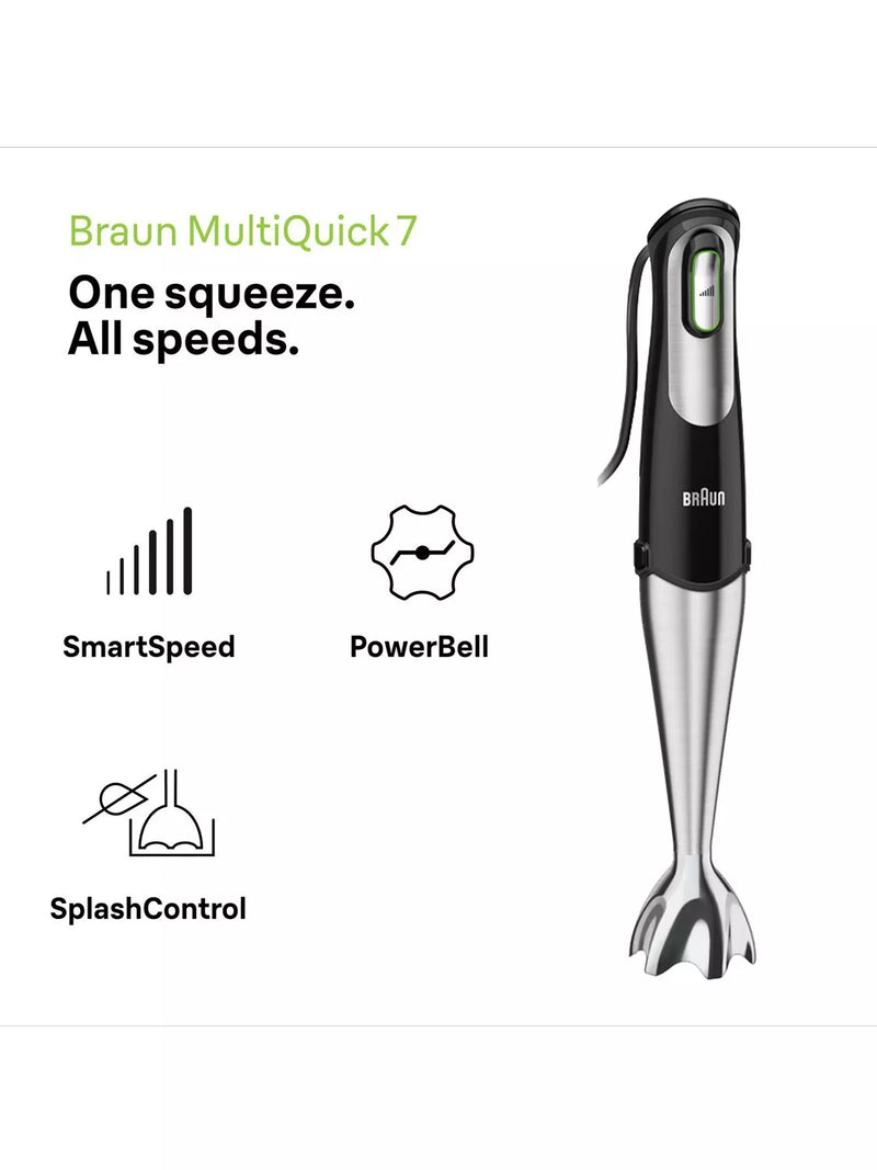 Braun MQ7045X hand blender black (British brand)