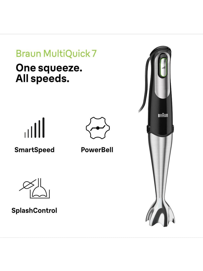 Braun MQ7045X hand blender black (British brand)