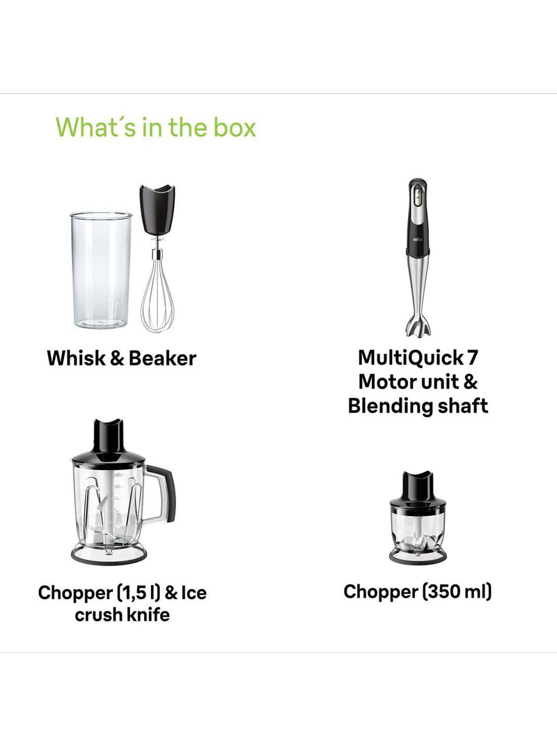 Braun MQ7045X hand blender black (British brand)