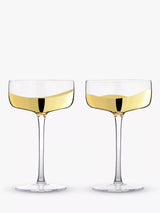 John Lewis Anton Studio Designs Wave Coupe Cocktail Glass 250ml Set of 2- Buy online at McGrocer