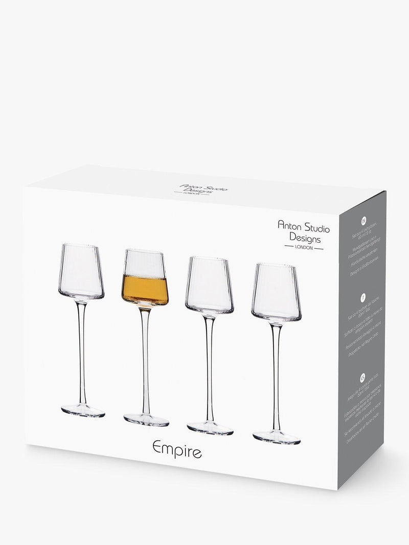 Anton Studio Designs Empire liqueur glasses set of 4 60ml (British brand)