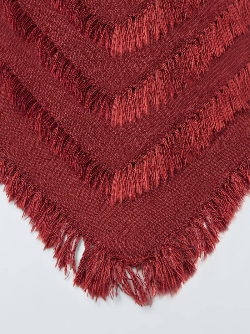 John Lewis cotton linen napkins in deep red, set of 4, UK version