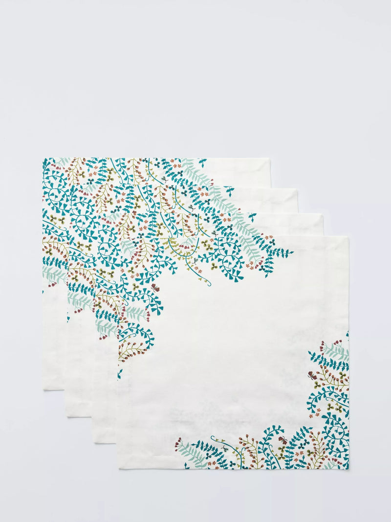 John Lewis floral napkins set of 4, UK version