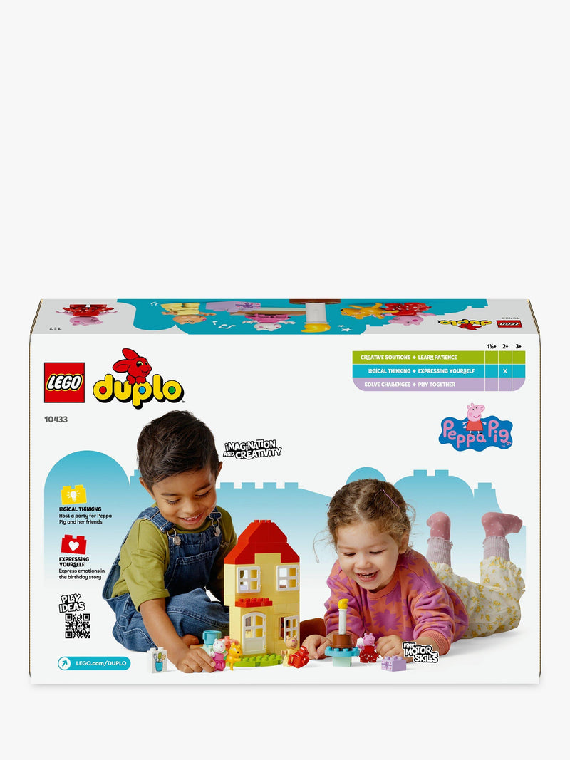 LEGO DUPLO Peppa Pig Birthday House 20+ pieces, UK version