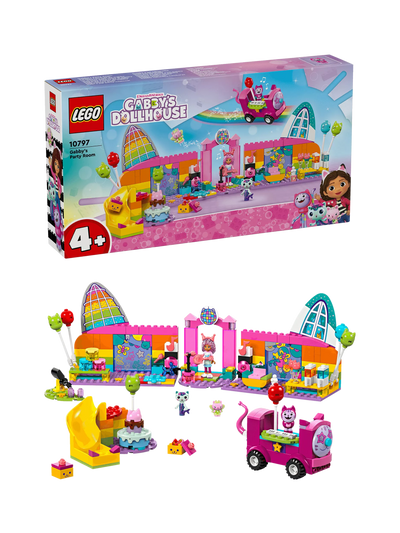 John Lewis LEGO Gabby's Dollhouse Party Room Playset 10797- Buy online at McGrocer