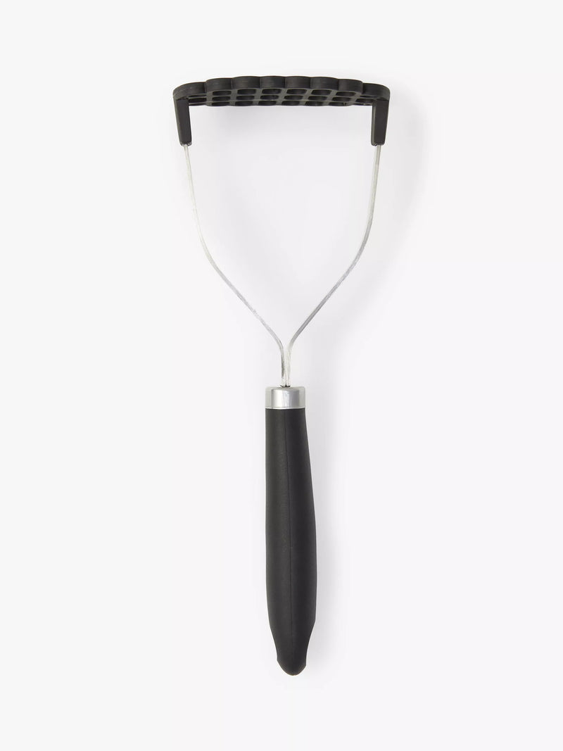 John Lewis potato masher Silver/Black, UK version