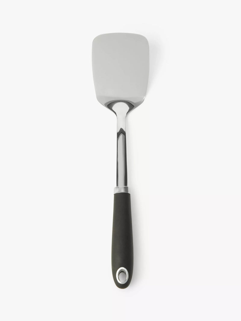 John Lewis stainless steel solid turner with soft grip, UK version