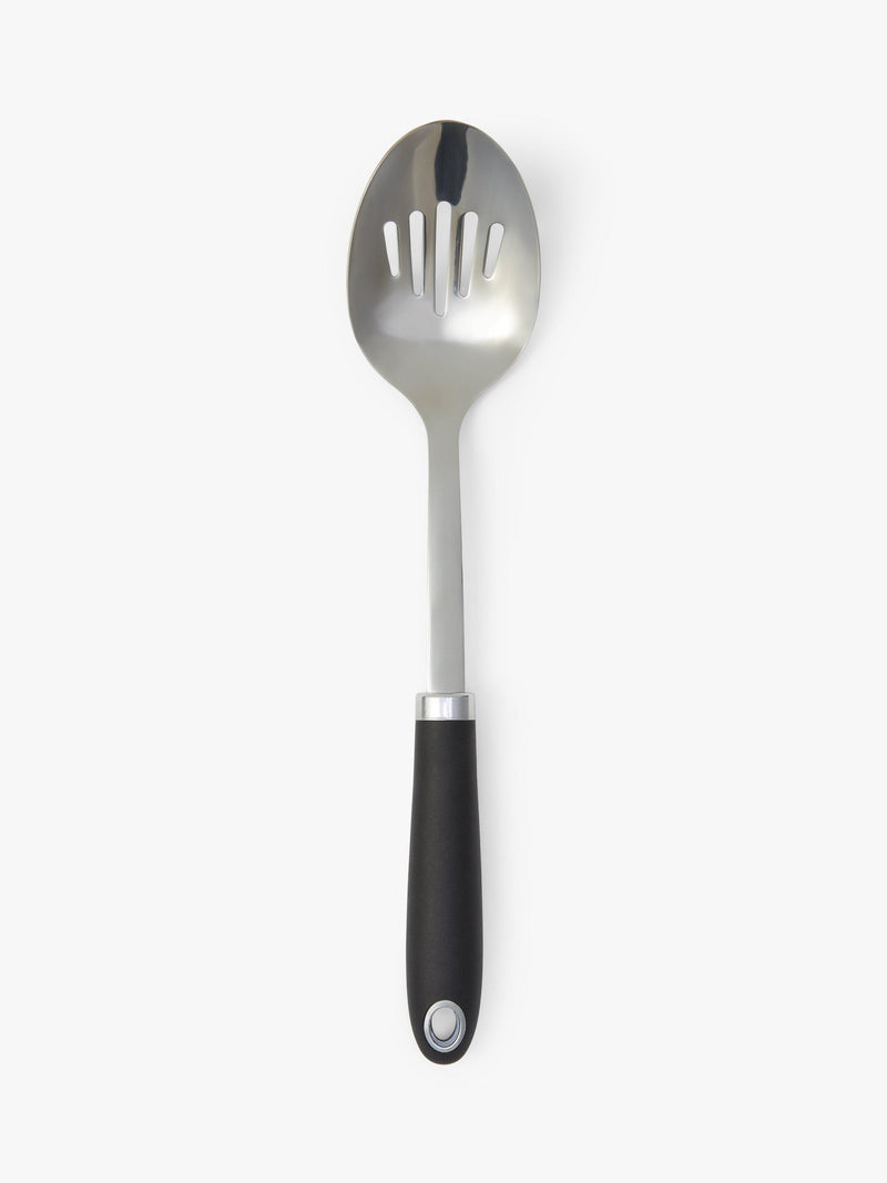 John Lewis slotted spoon silver/black, UK version