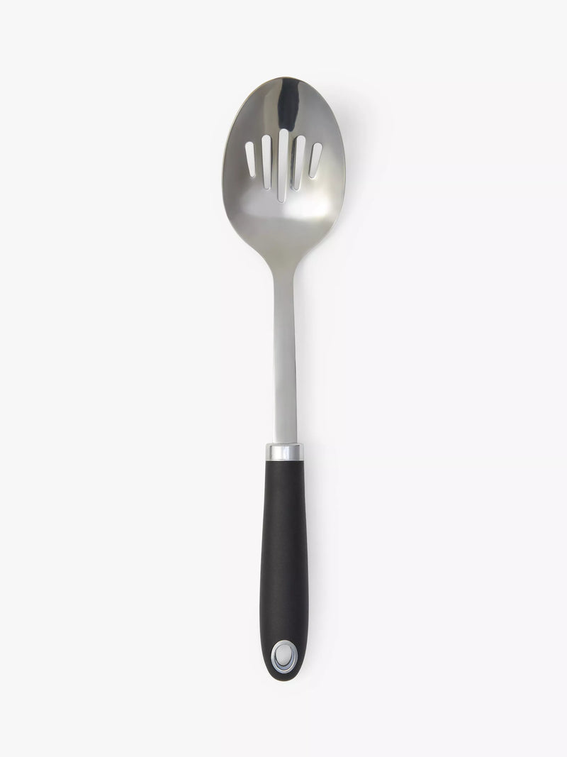 John Lewis slotted spoon silver/black, UK version