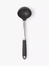 John Lewis John Lewis Soft Grip Nylon Ladle Silver/Black Serving Ladle- Buy online at McGrocer