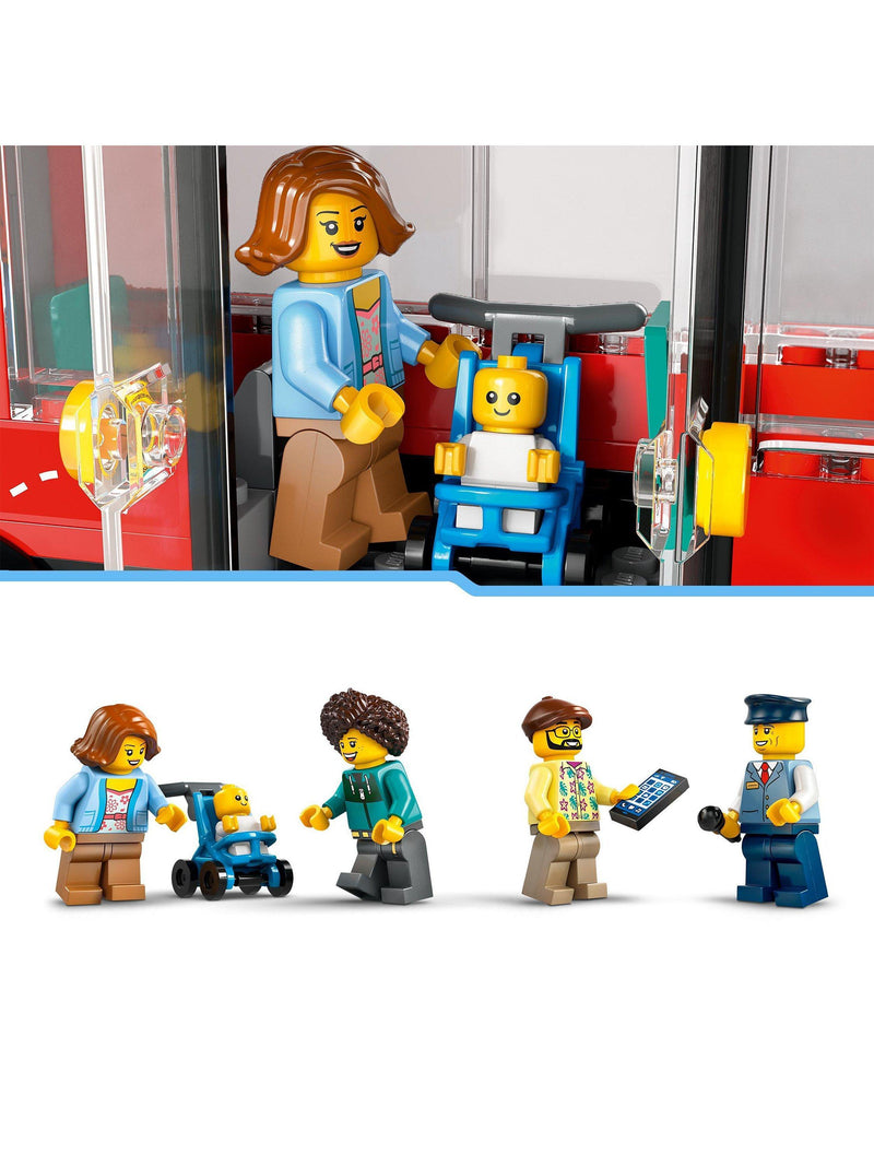 LEGO City Red Double-Decker Sightseeing Bus toy set 384 pieces (British brand)