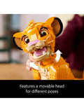 LEGO adult building set with movable lion cub figure, UK version
