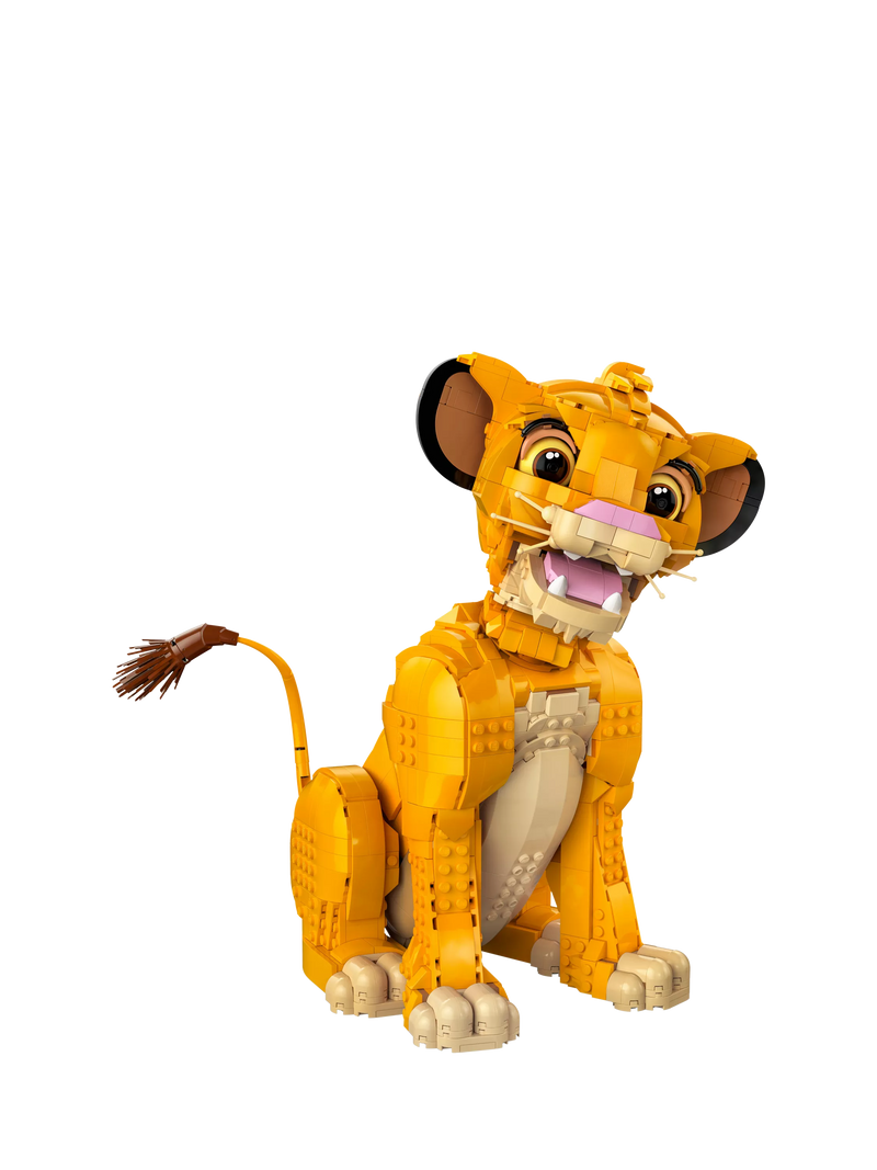 LEGO adult building set with movable lion cub figure, UK version
