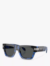 John Lewis Versace VE4464 Men's Square Sunglasses Havana Blue/Grey- Buy online at McGrocer