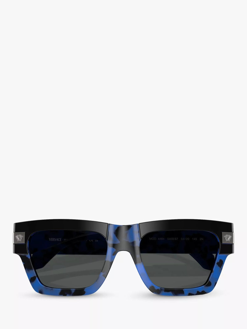 Versace square sunglasses VE4464 Havana Blue/Grey, UK version