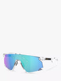Oakley OO9280 wrap sunglasses clear frame mirrored lenses (British brand)