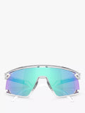 Oakley OO9280 wrap sunglasses clear frame mirrored lenses (British brand)