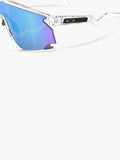 Oakley OO9280 wrap sunglasses clear frame mirrored lenses (British brand)