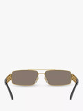 Versace men's rectangular sunglasses gold 60mm, UK version