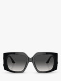 Jimmy Choo black square gradient sunglasses, imported from the UK