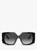 Jimmy Choo black square gradient sunglasses, imported from the UK