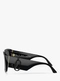 Jimmy Choo black square gradient sunglasses, imported from the UK