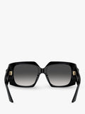 Jimmy Choo black square gradient sunglasses, imported from the UK