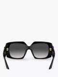 Jimmy Choo black square gradient sunglasses, imported from the UK