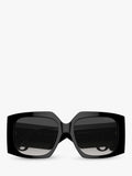 Jimmy Choo black square gradient sunglasses, imported from the UK