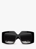 Jimmy Choo black square gradient sunglasses, imported from the UK