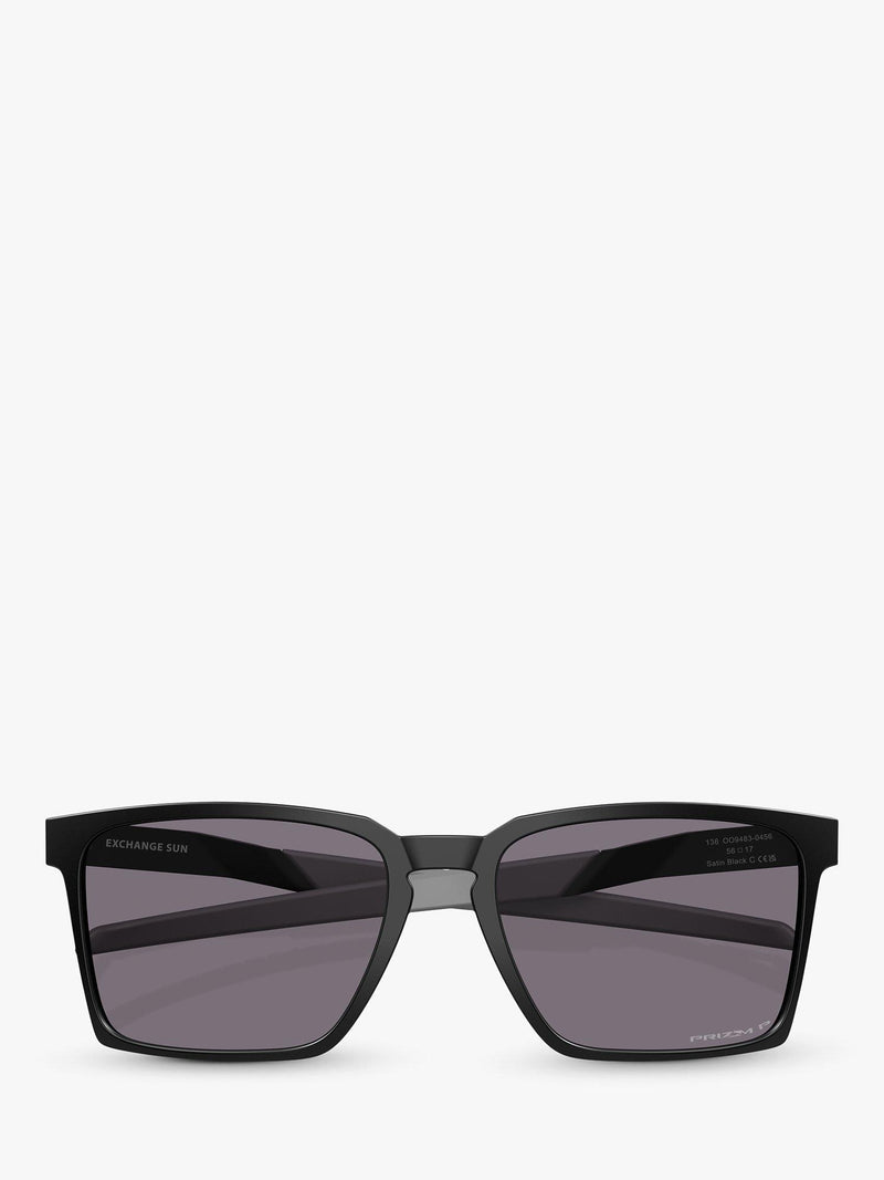 Oakley polarised square sunglasses 56mm satin black, imported from the UK