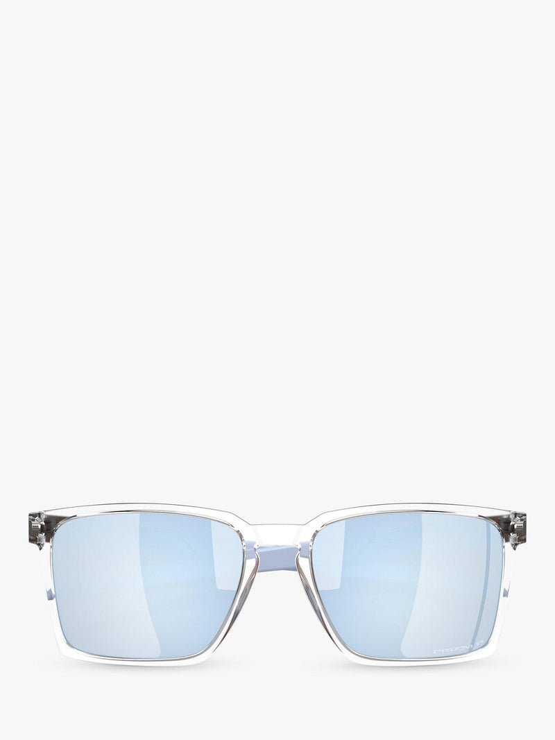 Oakley OO9483 polarised rectangular sunglasses clear frame (British brand)