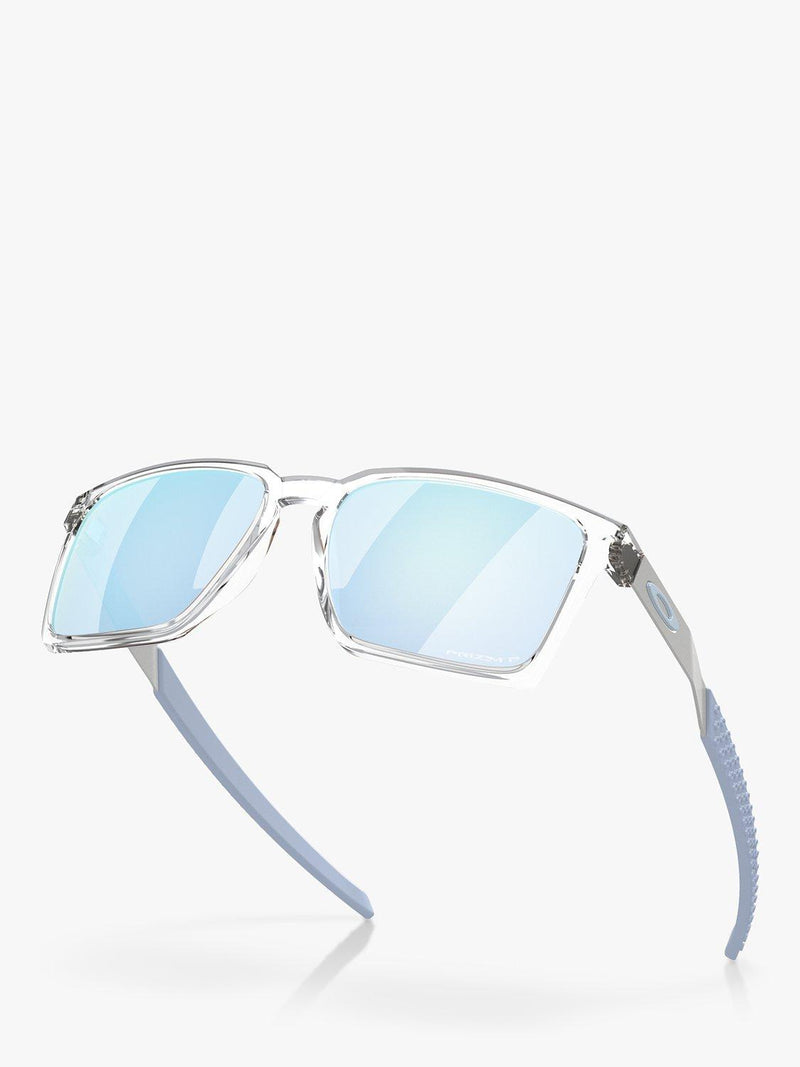 Oakley OO9483 polarised rectangular sunglasses clear frame (British brand)
