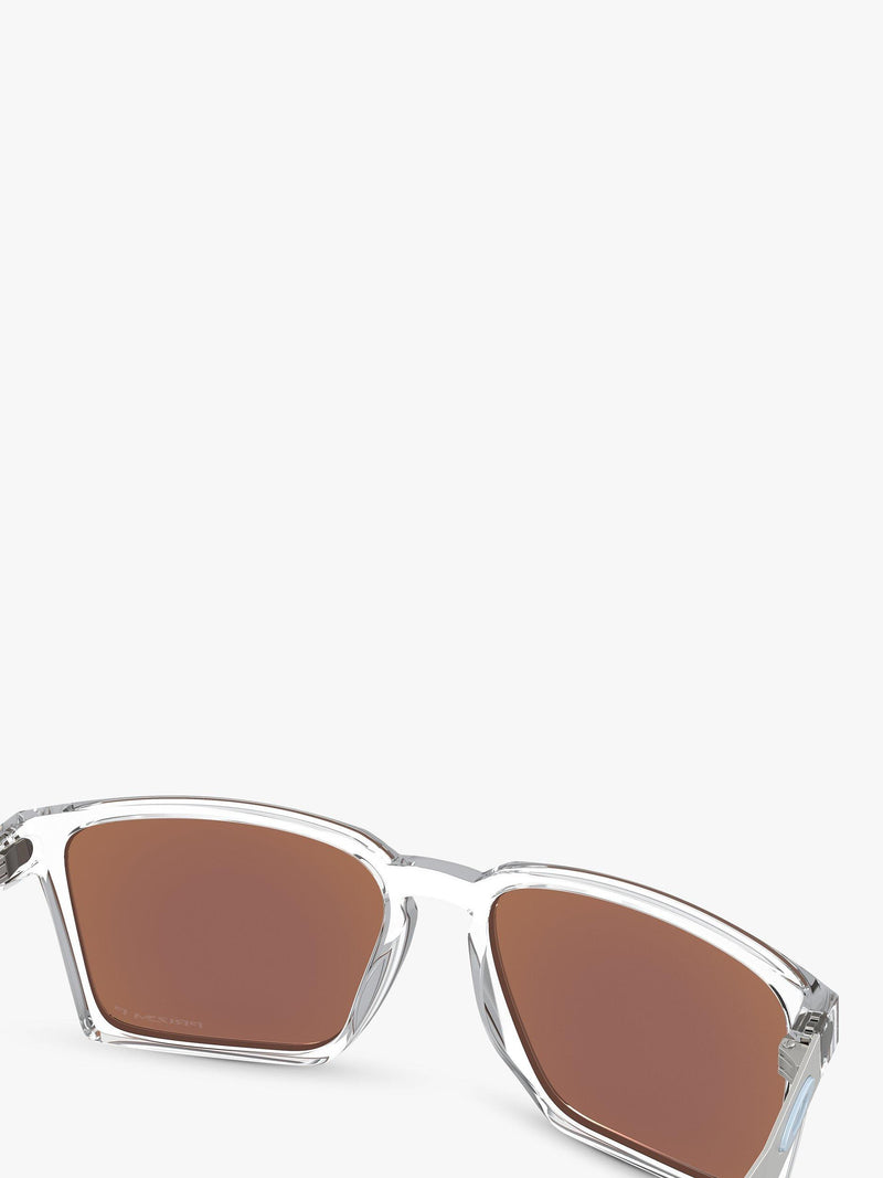 Oakley OO9483 polarised rectangular sunglasses clear frame (British brand)