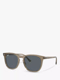 Ray-Ban RB2210 men's rectangular sunglasses transparent brown (British brand)