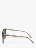 Ray-Ban RB2210 men's rectangular sunglasses transparent brown (British brand)
