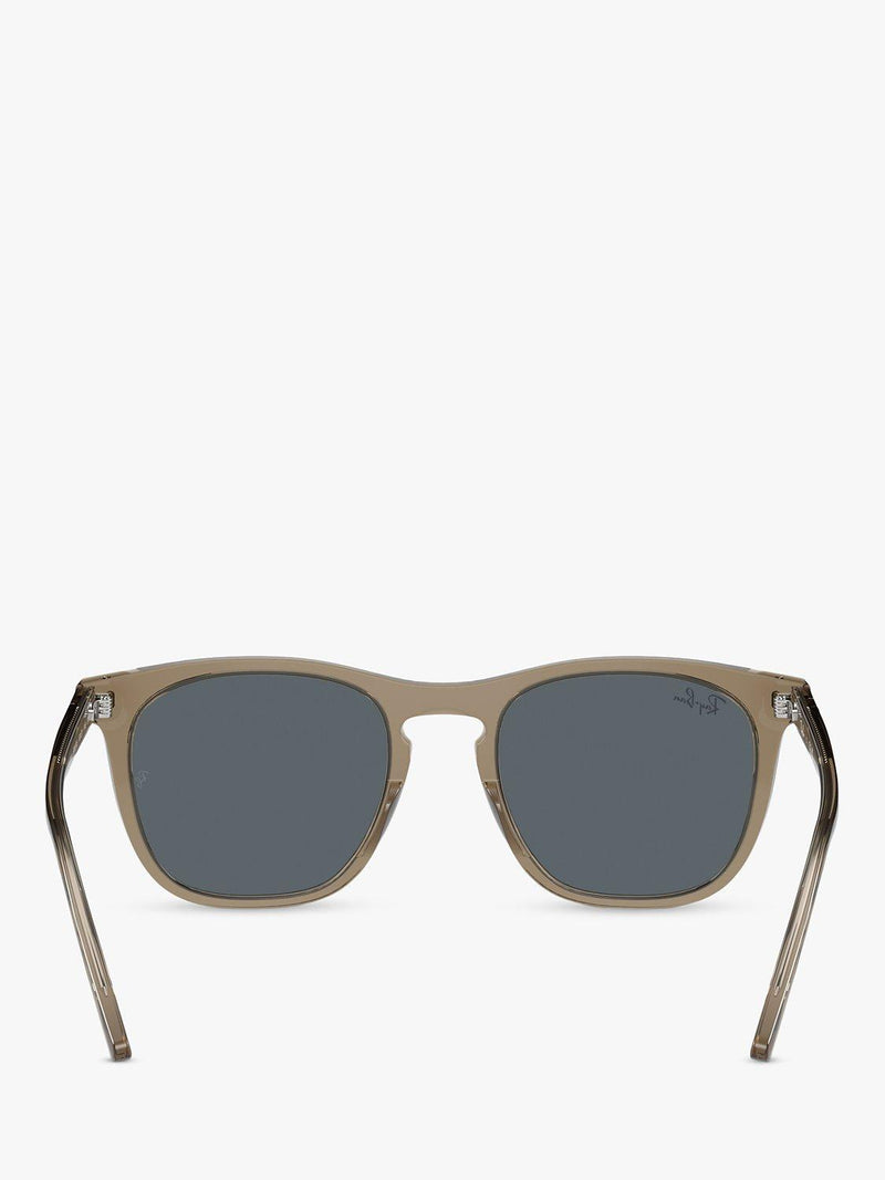 Ray-Ban RB2210 men's rectangular sunglasses transparent brown (British brand)