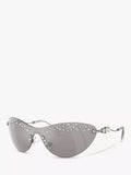 Swarovski wrap sunglasses with gradient mirrored lenses, imported from the UK