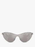 Swarovski wrap sunglasses with gradient mirrored lenses, imported from the UK