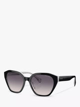 John Lewis Ralph Lauren Women's Round Sunglasses, Black- Buy online at McGrocer