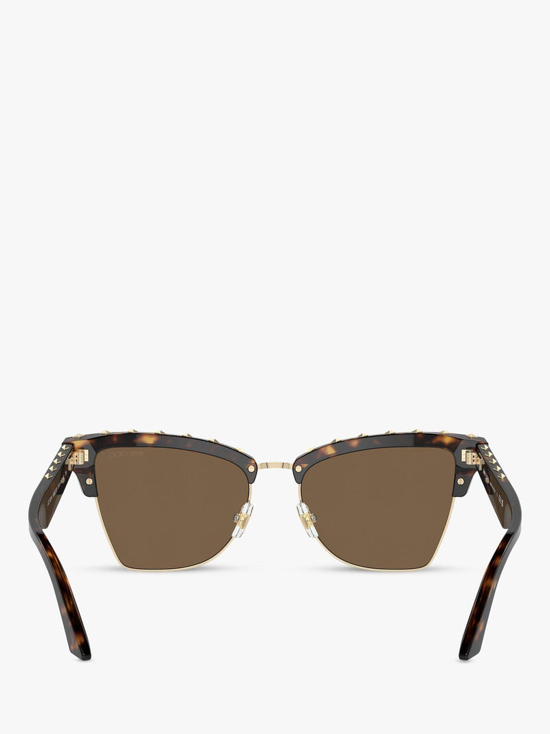 Jimmy Choo cat's eye sunglasses brown frame - British product