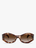 Versace oval sunglasses Havana brown gradient lenses 54mm, UK version