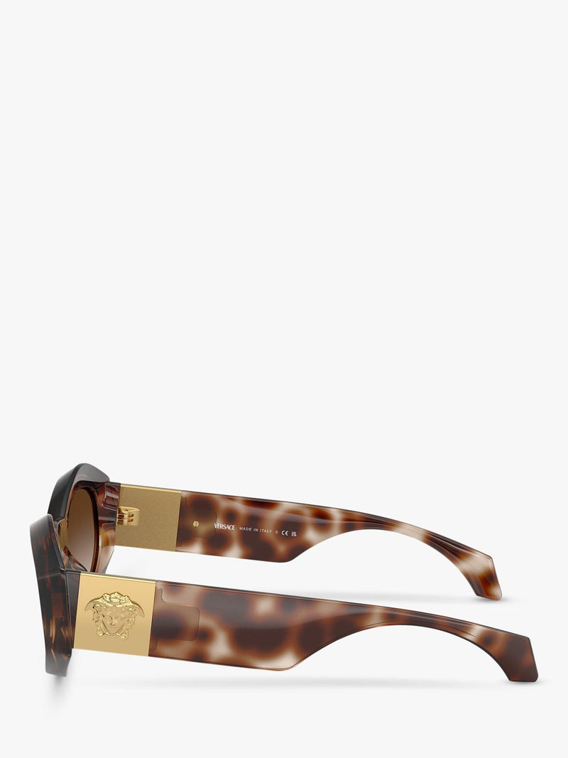 Versace oval sunglasses Havana brown gradient lenses 54mm, UK version
