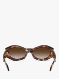 Versace oval sunglasses Havana brown gradient lenses 54mm, UK version