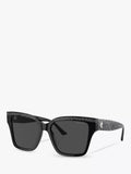 Jimmy Choo cat's eye sunglasses black silver, UK version