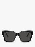 Jimmy Choo cat's eye sunglasses black silver, UK version