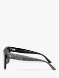 Jimmy Choo cat's eye sunglasses black silver, UK version