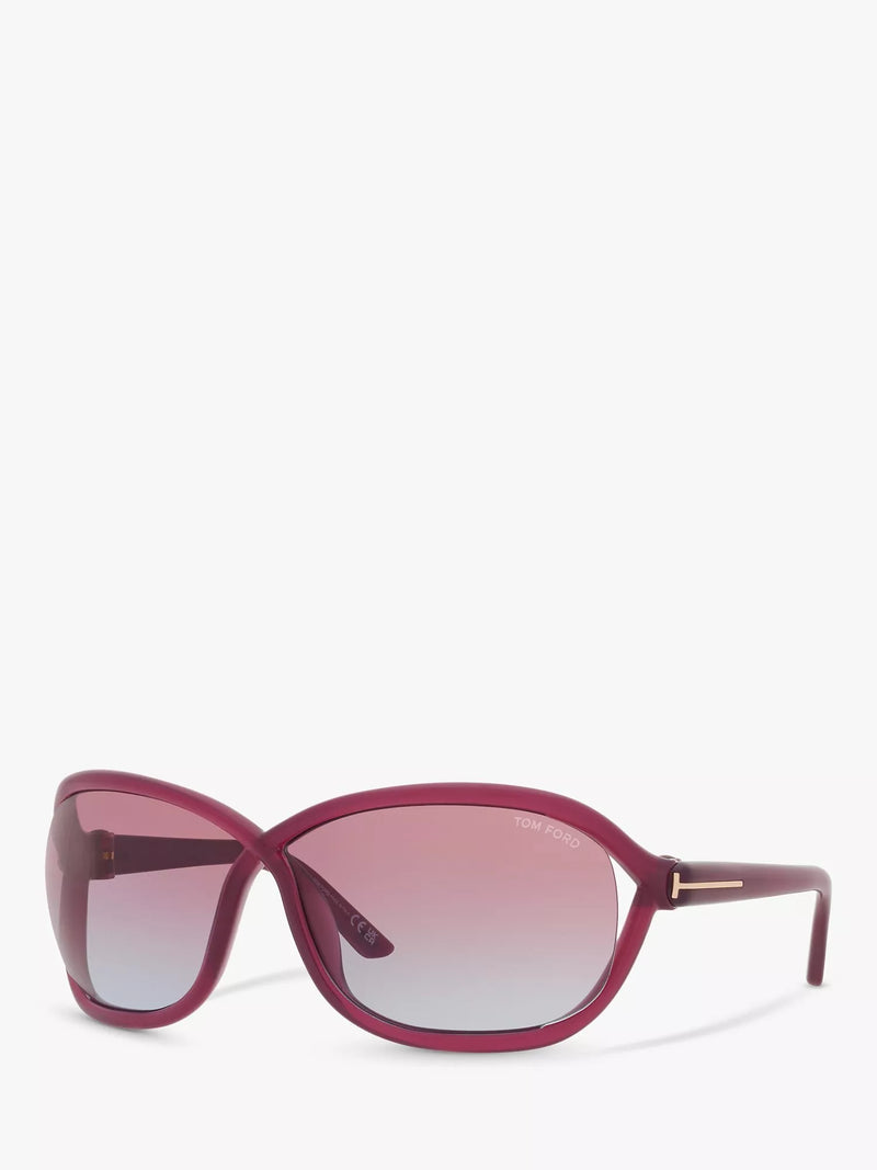 TOM FORD pink wrap sunglasses 68mm, UK version